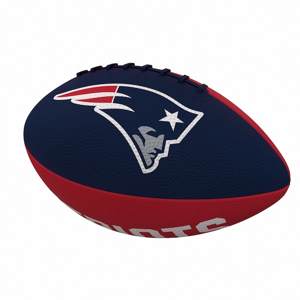 Logo Brands New England Patriots Pinwheel Logo Junior-Size Rubber Football 619-93JR-2 - main